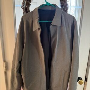 Lightweight Grey Zip-Front Jacket